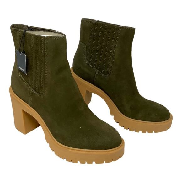 Dolce Vita Caster H2O Waterproof Lug Sole Platform Bootie Size 8.5 NWT $160 MSRP - Picture 1 of 5